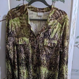 Kim Rogers animal print spandex knit